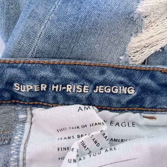American Eagle Next Level Stretch Super Hi Rise Jegging Size 4 - Picture 9 of 11